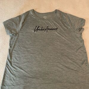 Under Armour Gray and Green Relaxed Short Sleeve Tee size 2x